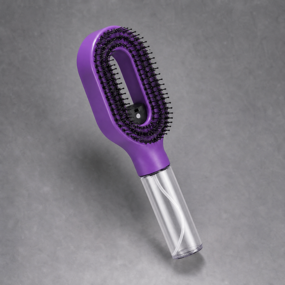 2-in-1 Spray Detangling Hair Brush